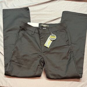 Authentic Kids Black Durable School Uniform Straight Leg Stretch Pants Sz 12 NWT